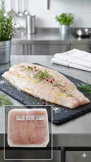 Filete de carpa congelado ( Envase 1 kg)